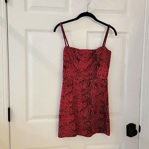 Reformation snake print dress